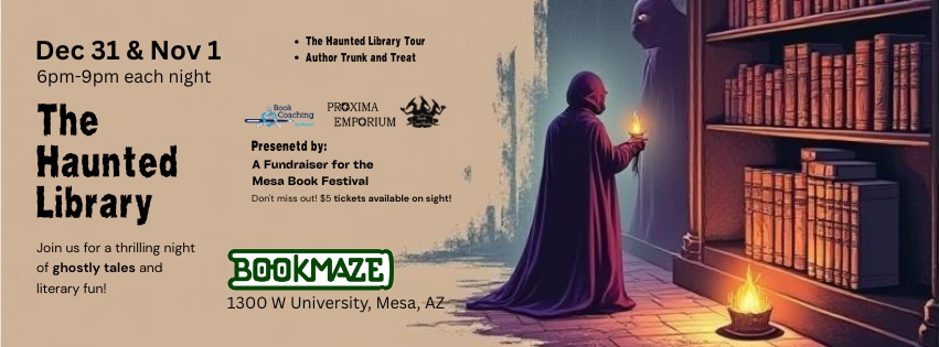 Flyer The Haunted Library Facebook Cover